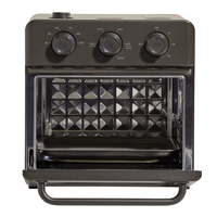 Four à air chaud et grille-pain 6-en-1 avec fonction vapeur, préchauffage rapide, four multifonctionnel domestique de 12 litres pour comptoir