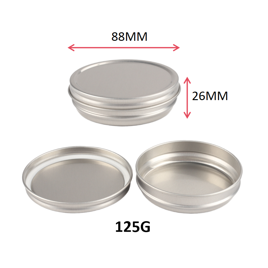 Алюминиевый 30g50g100g125g250g500g элегантный пищевой антикоррозийный вакуумный контейнер для икры жестяная банка с крышкой для переупаковывания икры