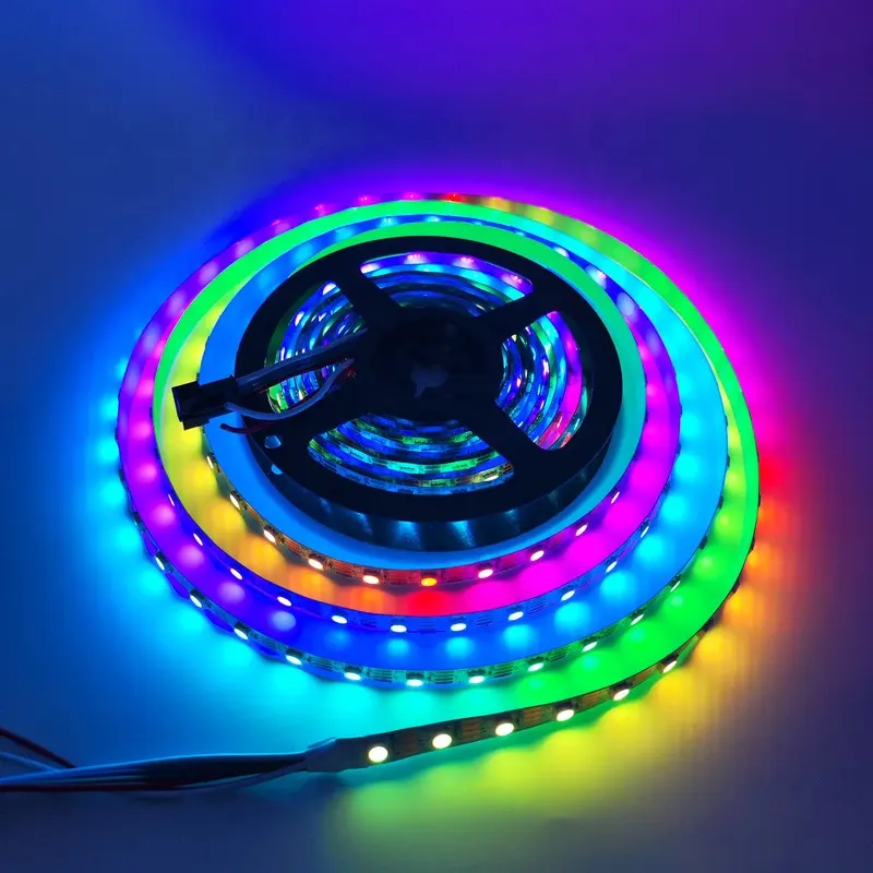 Ws2815 Addressable Penuh Warna Led Magic Strip 12V 60Leds/M WS2815 30Leds 60Leds 144Leds Digital Led Strip Smart Led Strip