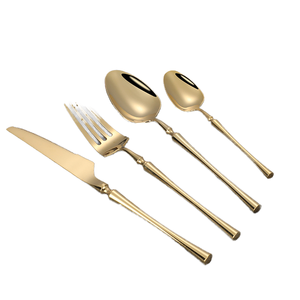 Nouveauté : Couverts en métal finition or, faits à la main, design antique, argenterie dorée, ensemble de couverts - Product Image 4