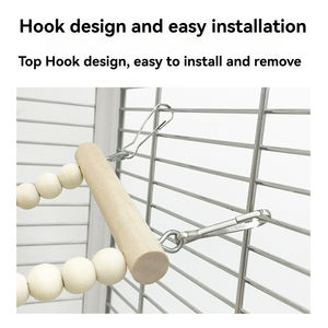 Özelleştirilmiş <span class=keywords><strong>2026</strong></span> Trendi Çevre Dostu Doğal Çam Ahşap Papağan Çiğneme Oyuncakları Seti Yem Arama Kafesi Asılı Zihinsel Stimülasyon Toptan Satış - Product Image 5