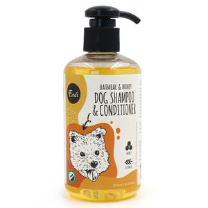 Champú y Acondicionador para Mascotas de <span class=keywords><strong>Avena</strong></span> y Miel, Limpieza Profunda, Loción de Ducha Calmante para <span class=keywords><strong>Perros</strong></span>, Fragancia Duradera, Champú para el Cuidado del Pelo de Mascotas - Product Image 1
