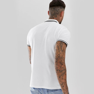 Chine Usine Personnalisée Broder 100% Coton Piqué <span class=keywords><strong>Golf</strong></span> Blanc Polos pour Hommes - Product Image 2