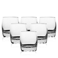 Verre à whisky et spiritueux haut de gamme soufflé à la machine, avec base épaisse et design gravé élégant