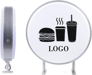 Custom Projecting Round Lightbox Double-sided LED <b>Light</b> <b>Box</b> Waterproof Outdoor <b>Advertising</b> Cafes Bars Restaurants Sign - Product Image 1