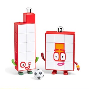 Figuras de Numberblocks, Once y Doce, Edición Fútbol, Juguetes de Aprendizaje de Matemáticas, Bloques Educativos para Contar, Reconocimiento de Números Preescolar - Product Image 1