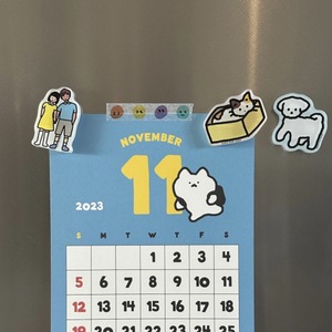 Ins vento 2024 coreano decorazione domestica magnetica carina creativa acrilico adesivo per appunti frigorifero - Product Image 2