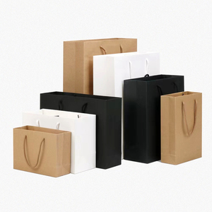 Sac en papier réutilisable pour vêtements et chaussures, emballage cadeau avec poignée, prix avantageux, vente chaude - Product Image 1