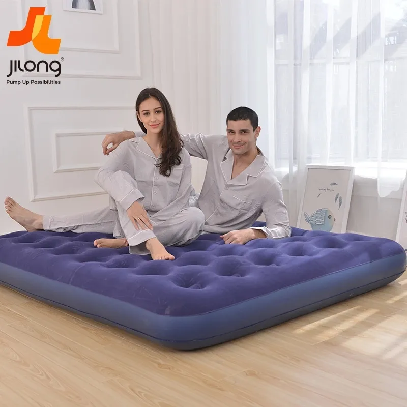Cama inflável ecológica para sala de estar, cama em pvc intex, cama com almofada de ar portátil para acampamento ao ar livre, cama inflável para piscina