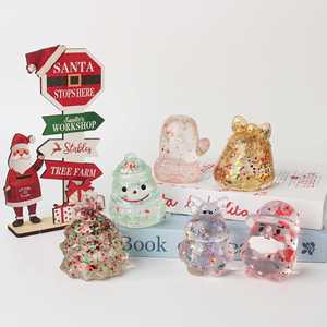 Jouet anti-stress festif de Noël en maltose multicolore scintillant, ensemble de jouets à presser pour cadeau et décoration de fête - Product Image 3
