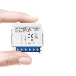 Módulo de Interruptor Inteligente Tuya de 1/2/<span class=keywords><strong>3</strong></span> Canales, 10A, Resistente al Agua, Compatible con la Aplicación Tuya Smart Life, Zigbee <span class=keywords><strong>3</strong></span>.0, Sin Neutro - Product Image 1