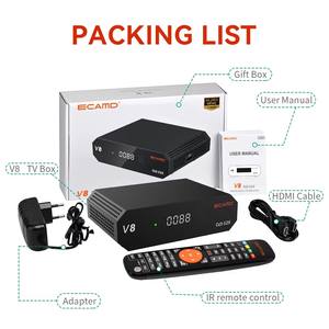 Receptor de TV Satelital ECAMD V8 DVB-S/S2/S2X 1 Año <span class=keywords><strong>Mars</strong></span> con Ranura para Tarjeta CA - Product Image 6