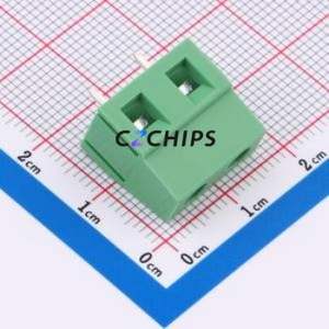 C75128V-2P0G36 Screw Terminal Block Through hole Component (THT),P=7.5mm Connector 1x2P 7.5mm 2P 1 - Product Image 1