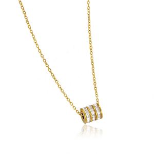 Colliers pendentifs cœur en acier inoxydable couleur or, chaîne vague d'eau, pour femmes, tendance, mode, fête, collection INS, vente chaude - Product Image 5