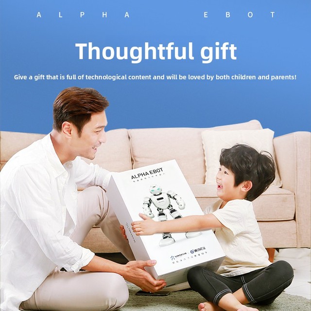 UBTECH Ebot Wukong AI Robot Children's Educational Toy Voice Dialogue Storytelling Humanoid Dancing English Translation-Boys'