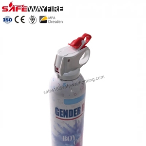 قنابل دخان مثيرة ومدهشة باللونين الأزرق والوردي، 360 جرام، كاشف جنس المولود على شكل مطفأة حريق - Product Image 3