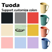 Fabricant de tasses à café TD1 avec logo personnalisé en usine Tasses à café noires en vrac