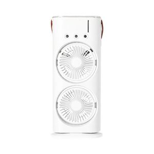 2026 Mist <b>Fan</b> Portable LED Lighting Dual-<b>Head</b> Durable Rechargeable Cooling Mist <b>Fan</b> for Camping - Product Image 1