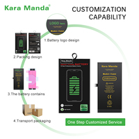 Kara Manda OEM batterie de remplacement haute capacité pour iPhone 13 Mini 100% santé nouveau 0 Cycle Diagnostic montrer pas de batterie de soudage