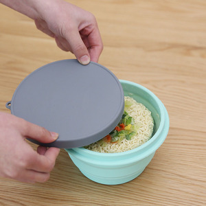 Bol pliable en silicone pour le <span class=keywords><strong>camping</strong></span> en plein air avec design rétractable, boîte à lunch de voyage - Product Image 6