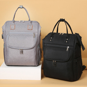 Gran capacidad <span class=keywords><strong>panaleras</strong></span> Maman wickeltasche personalizar impermeable SAC a Langer USB elegante pañal momia mochila bebé bolsa de pañales - Product Image 3