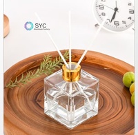 Bouchon diffuseur en aluminium électroplaqué 28/410 personnalisé, couvercle perforé brillant, anneau en aluminium pour flacon de parfum de voiture ou d'huile essentielle