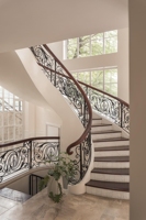 Rampe d'escalier intérieure Tanlong en fer forgé, design de balustrade pour escalier de balcon