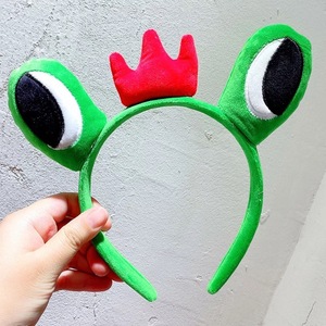Wholesale Halloween <strong>Frog</strong> Prince Custom Fashion Girls Cute Hair Hairband Winter Cartoon Animal Plush Hair Band <strong>Headband</strong> - Product Image 2