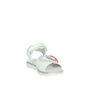 Sandalias Planas Blancas para Niñas Balducci Sport, Talla 31, con Diseño de Corazón con Pedrería - Product Image 5