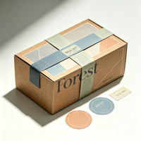 Caja de Envío de Cosméticos Personalizada con MOQ Bajo, Fabricada con Papel Corrugado Pequeño, con Tira de Desgarre, Impresa y Autosellable