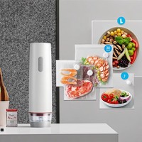 Scelleuse sous vide alimentaire portable rechargeable mini USB sans fil, pompe de scellage sous vide