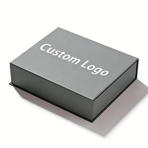 קופסת מתנה מגנטית שחורה יוקרתית, אריזת קופסה מגנטית בהתאמה אישית למתנות יוקרתיות - Product Image 2