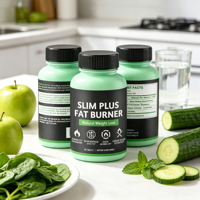 Capsules de perte de poids à marque blanche, à base de plantes, personnalisées, avec extrait d'herbes naturelles, antioxydant, brûleur de graisse, gestion de l'énergie