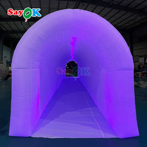 Sayok Tente <span class=keywords><strong>tunnel</strong></span> gonflable <span class=keywords><strong>de</strong></span> luxe à éclairage LED Tente gonflable blanche pour fête événementielle - Product Image 4