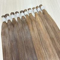 Cheveux Vierges Ruyihair Russes Doux et Fins de Couleur Naturelle, Cheveux Humains Bruts Non Traités