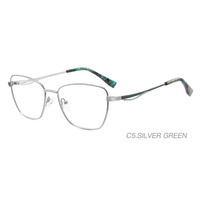Monture optique classique en métal carrée pour femme 2025, monture complète, lunettes légères, port quotidien, best-seller