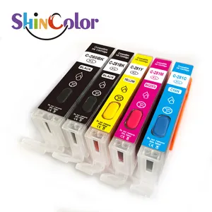 ShinColor Compatible avec les cartouches de remplissage Canon 280XL 281 L'imprimante TS9120 8120 6120 5120 TR8520 peut être utilisée pour l'encrage cyclique