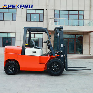 Vente directe usine – Chariots élévateurs diesel <span class=keywords><strong>à</strong></span> mât bi-étages et pneus pleins de 5 tonnes GC-DF50, longueur de fourche 1220 mm, centre de charge 500 mm, prix réduit - Product Image 4