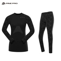 Alpine PRO Ropa interior térmica de esquí para mujer Conjunto de Calzoncillos largos OEM personalizados para deportes de invierno Característica transpirable
