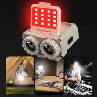 Faro LED para acampar al aire libre, Sensor infrarrojo, luz multifuncional para bicicleta, USB, conveniente Clip para sombrero para actividades al aire libre