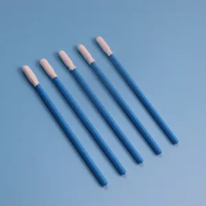 TX743 Lint Free Cleanroom Small Head Precision Cleaning ESD Polyester Swab Supplier
