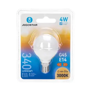 Bombilla LED G45 E14 4W, 2700K, 470lm, Clase Energética A+, Ideal para Iluminación Ambiental y Decorativa en Espacios Pequeños. - Product Image 3