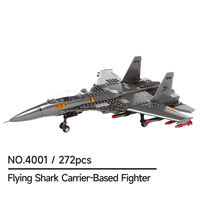 Avion de chasse militaire, modèle MOC en briques, jouet éducatif pour enfants, plastique ABS, ensemble de blocs de construction fantastiques et science-fiction