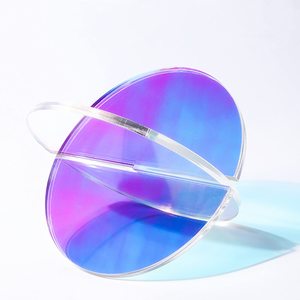 Tapete acrílico de corte láser iridiscente, posavasos acrílico de colores arcoíris, personalizado - Product Image 1