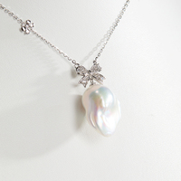 Bijoux pour femmes exquis et élégants, nouveau pendentif en argent sterling S925, perle baroque d'eau douce