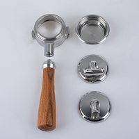 Porte-filtre à café 3 en 1 écologique en acier inoxydable 304 de 58 mm E61, sans fond, à double bec, à bec unique, pour expresso