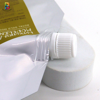 Pochette Doypack personnalisable avec bec verseur, scellée sur 3 côtés, pour produits liquides rechargeables (200ml, 300ml), masques et cosmétiques