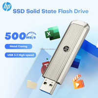 Clé USB d'origine Hp Push-Pull haute vitesse 3.2 128 Go 64 Go 32 Go Disque U pour clé USB de bureau montée sur véhicule Nouveau