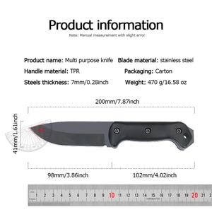 Cuchillo Táctico Portátil Personalizable con Hoja de Acero Inoxidable, Ideal para Supervivencia en la Naturaleza, Caza, Compatible con OEM - Product Image 2