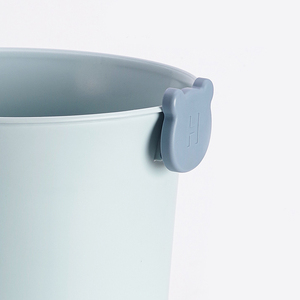 Hàng Mới Về Thùng Giấy Thải Nhựa Thùng Rác Nhà Bếp Khách Sạn Gia Đình Thùng Rác Tròn Mở Nắp - Product Image 6